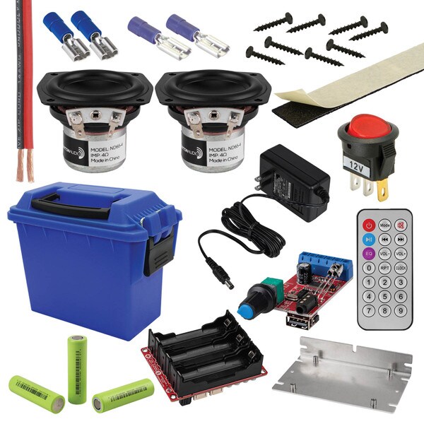 Main product image for Mini Portable Bluetooth Ammo Box Speaker Kit Componen300-7310